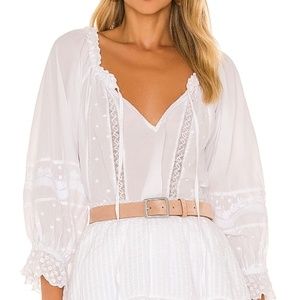 LoveShackFancy White Blouse